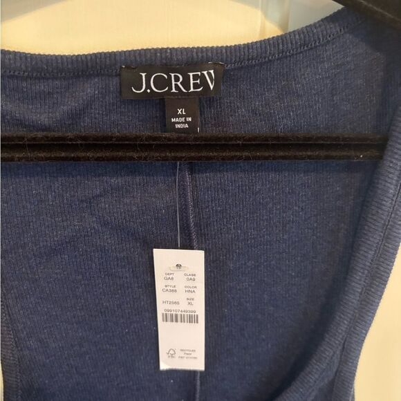 J. Crew Deep Blue Sleeveless Top - Picture 4 of 5